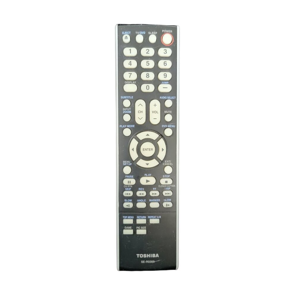 Genuine Toshiba TV Remote Control SE-R0305 Tested and Works